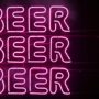 photo of beer neon signage